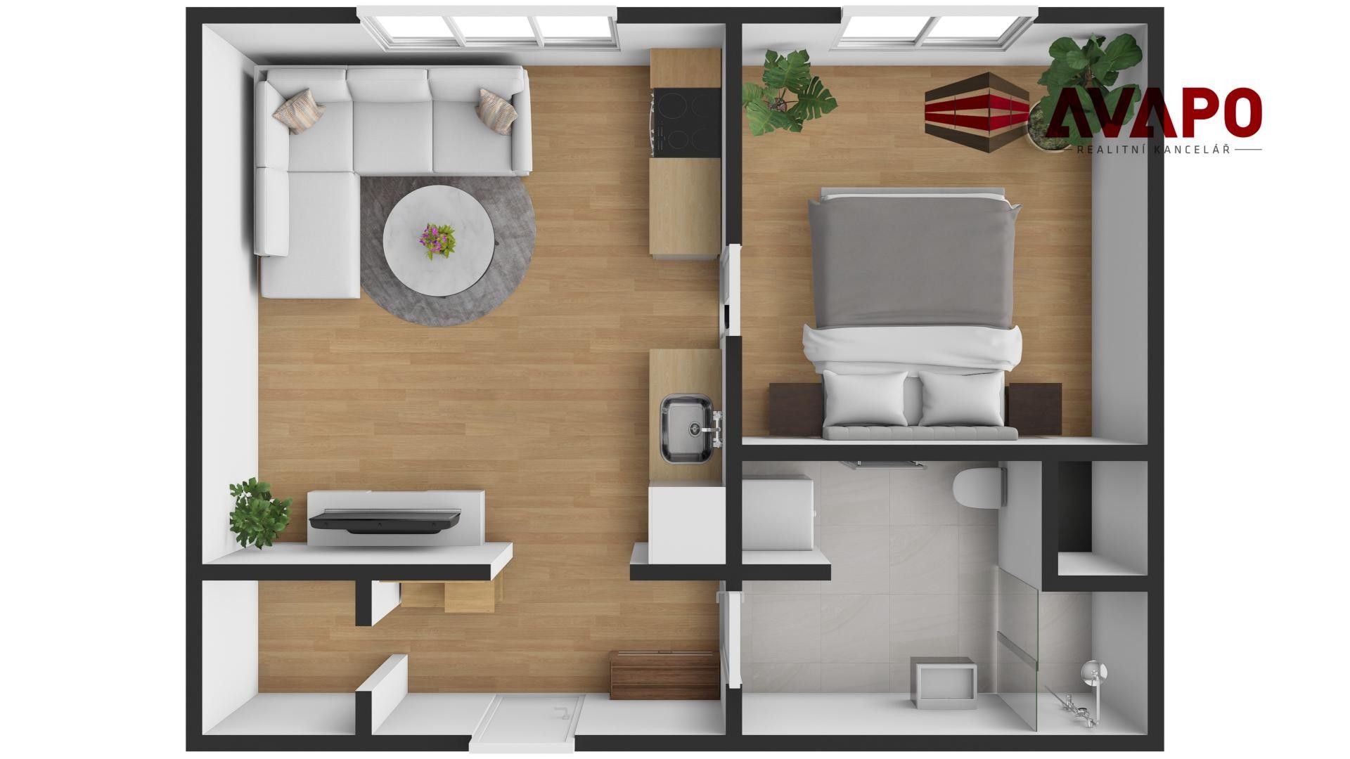 2+kk, Válečkova, Opava, 35 m² - 2