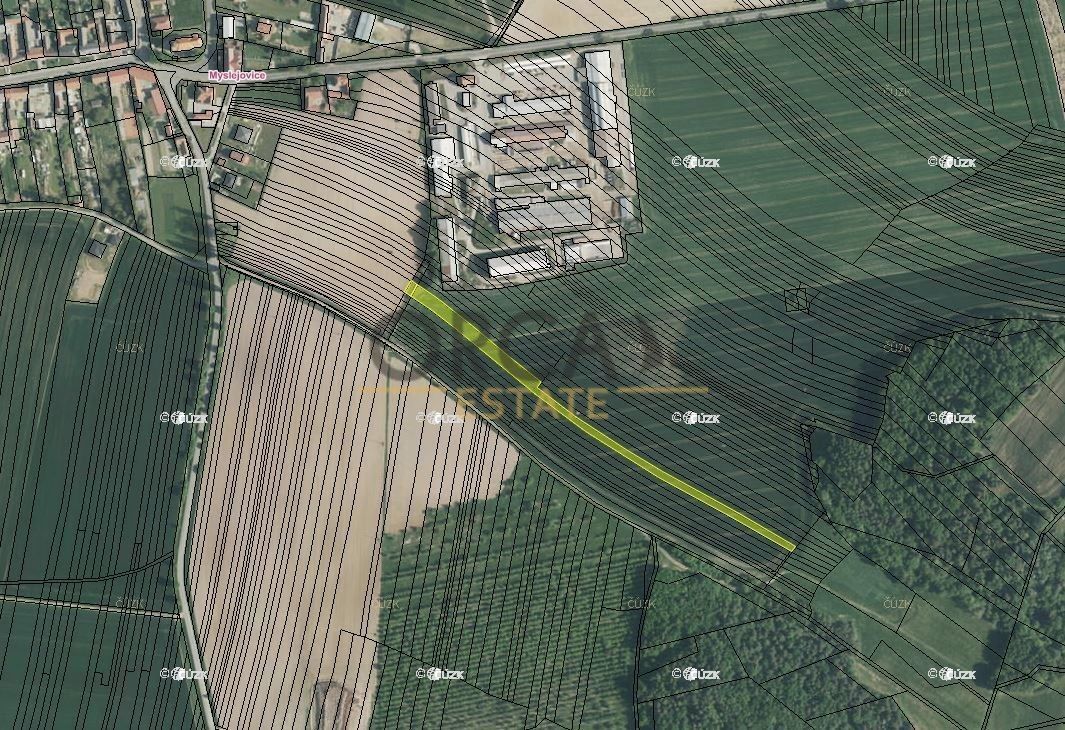 Prodej zemědělský pozemek - Myslejovice, 798 05, 2 042 m²