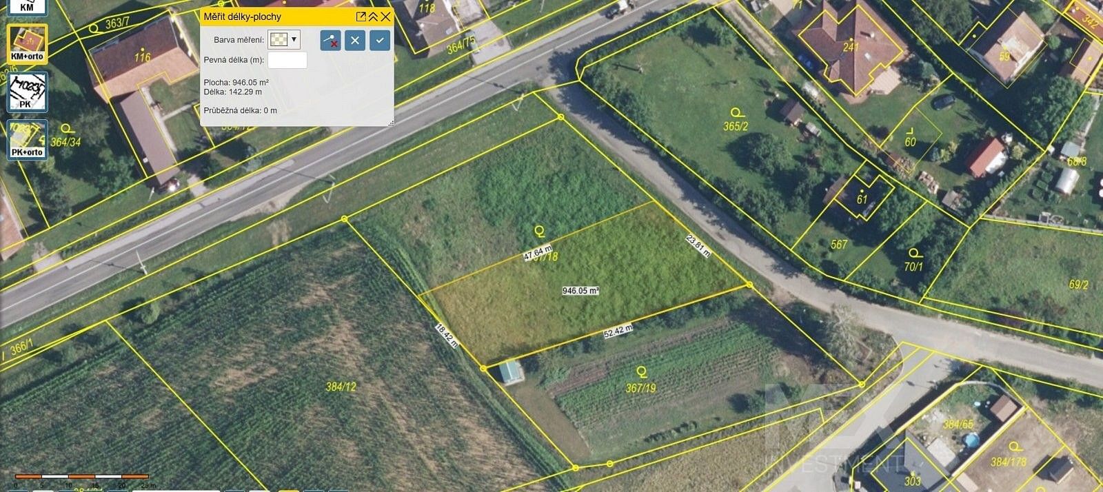 Pozemek pro bydlení, 941 m²