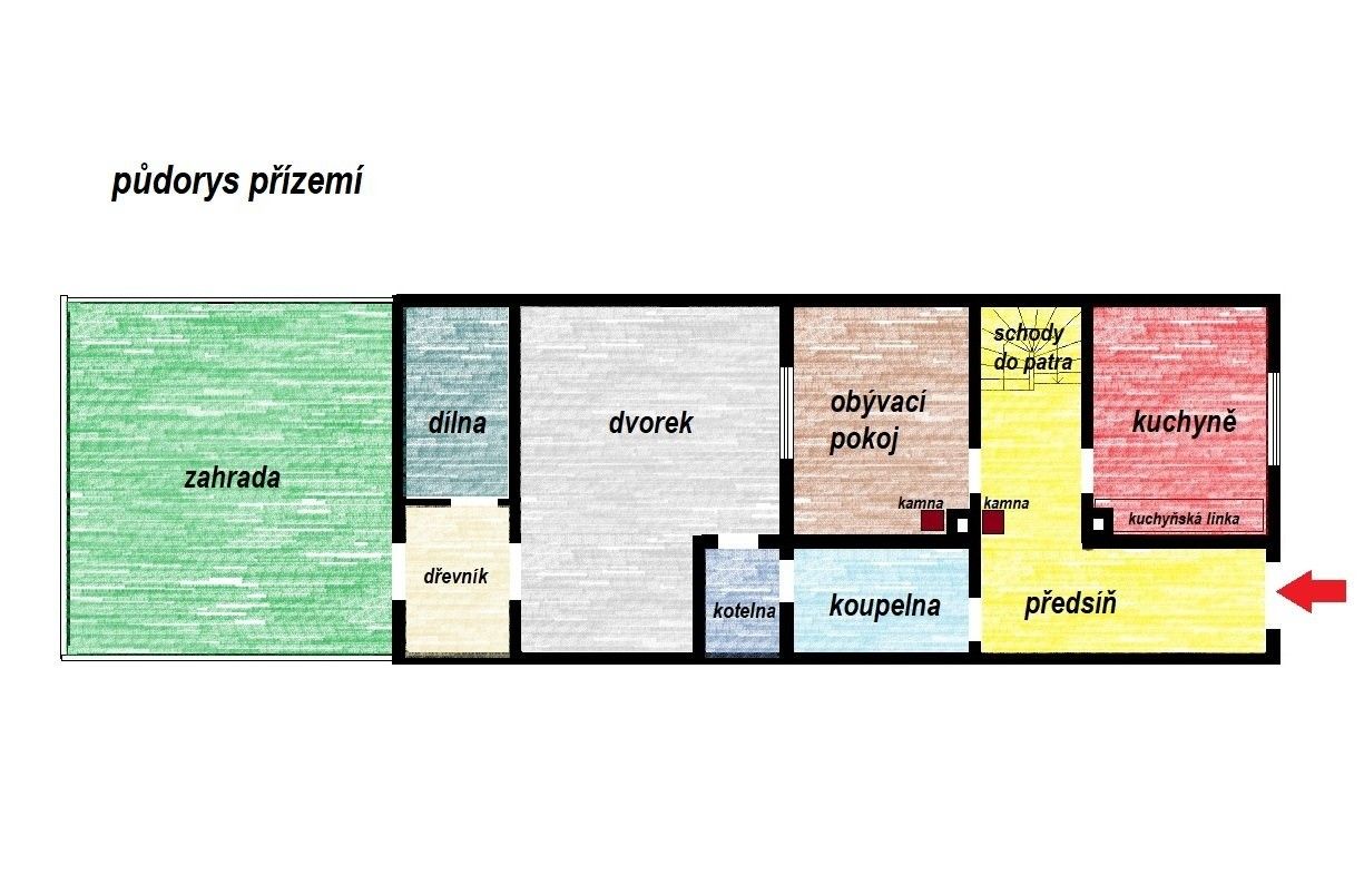 Prodej rodinný dům - Tuchoraz, Kladno, 150 m²