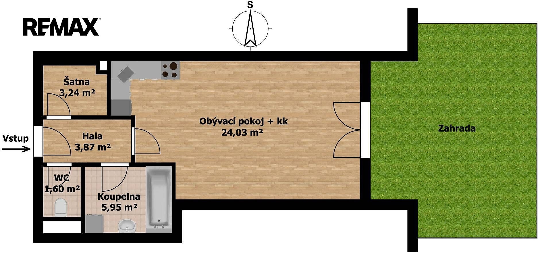 Byt 1+kk · 38 m² · K Višňovce, Holubice - Kozinec, okres Praha-západ - 3