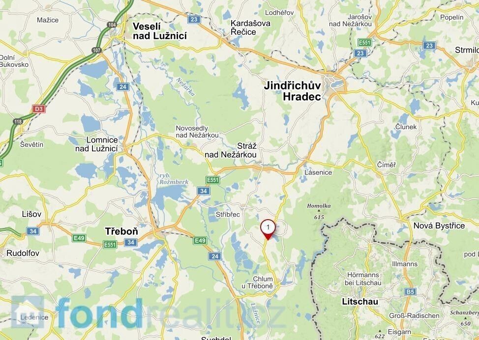 Pozemek · 3 048 m² · Chlum u Třeboně Žíteč - 3
