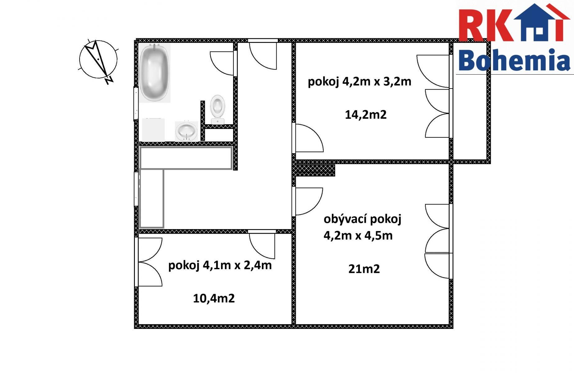 Prodej byt 3+1 - Pátek, 79 m² - 5