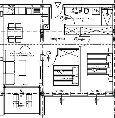 Byty, Pula, Istarska županija, Chorvatsko, 55 m² - 2