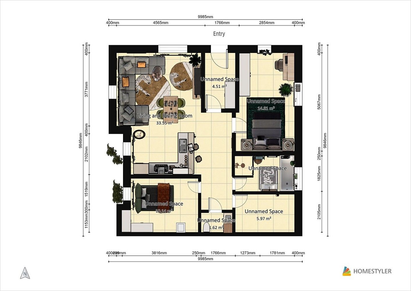 Byt 3+kk · 75 m² · Liberec - Liberec XIV-Ruprechtice, Liberecký kraj - 3
