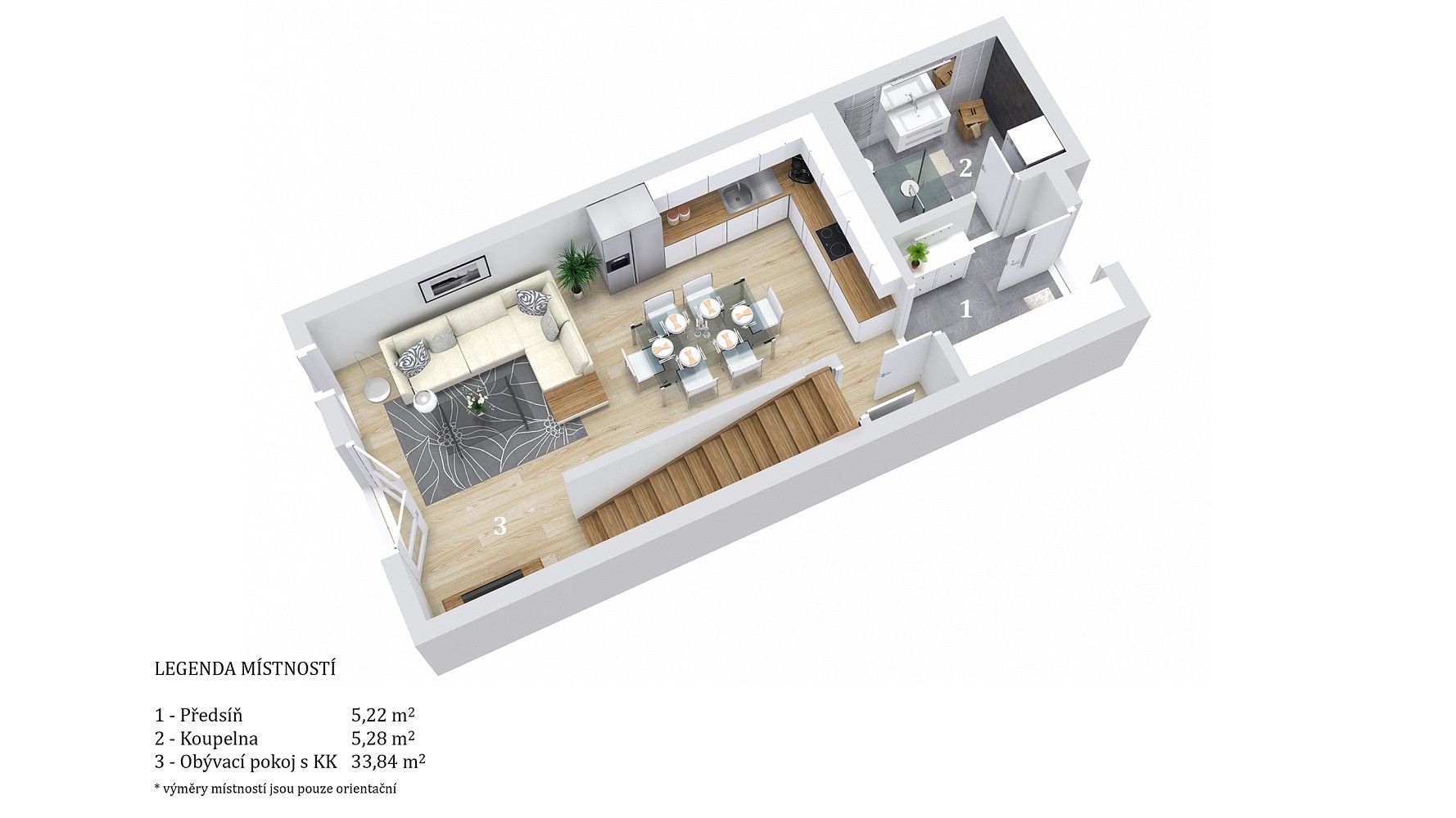 Byt 3+kk · 82 m² · Smiřice - Rodov, okres Hradec Králové, Královéhradecký kraj - 3