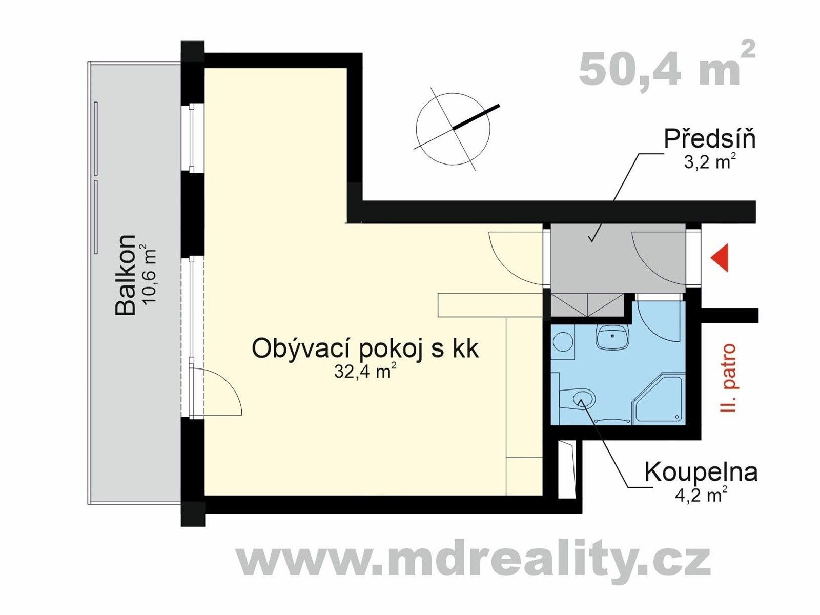 Pronájem byt 1+kk - Jihlava, 51 m²