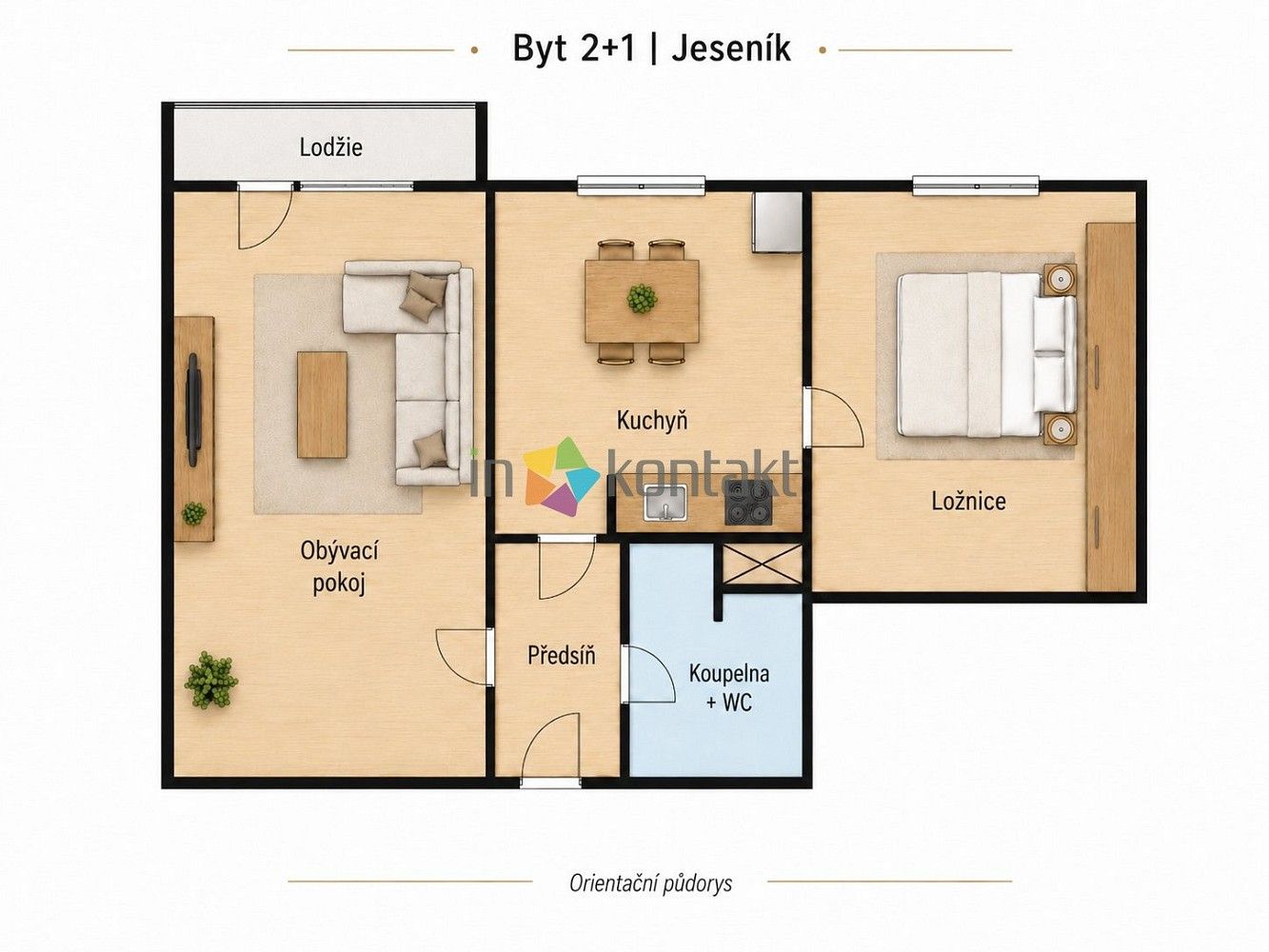 2+1, Jeseník, Olomoucký kraj, 42 m² - 2