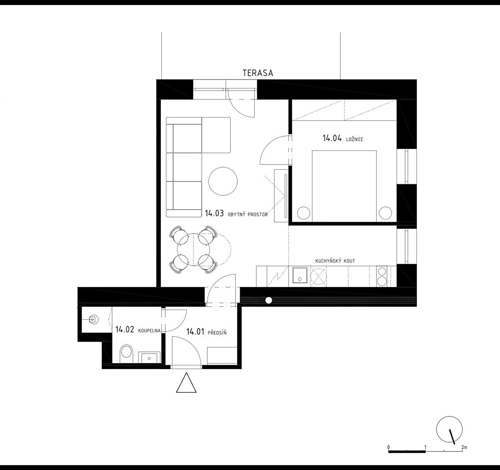 Prodej byt 2+kk - Bedřichov, Špindlerův Mlýn, 43 m²