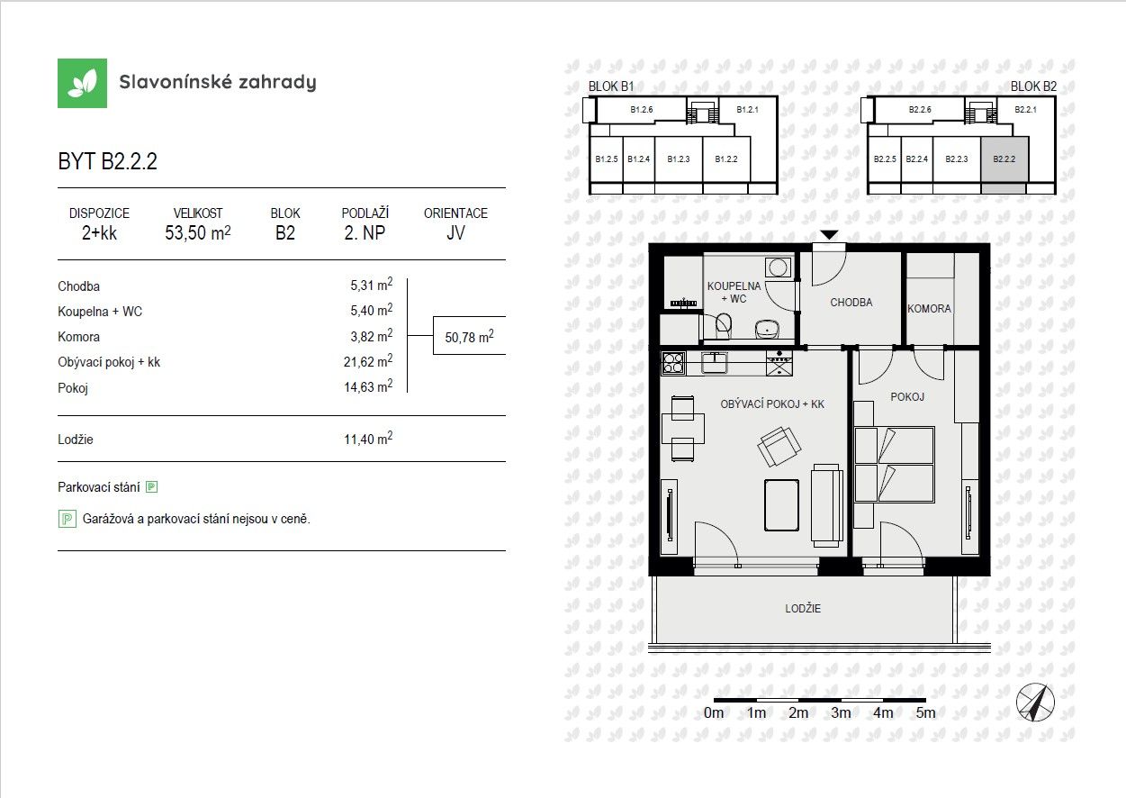 Prodej byt 2+kk - Loudova, Olomouc, 53 m²