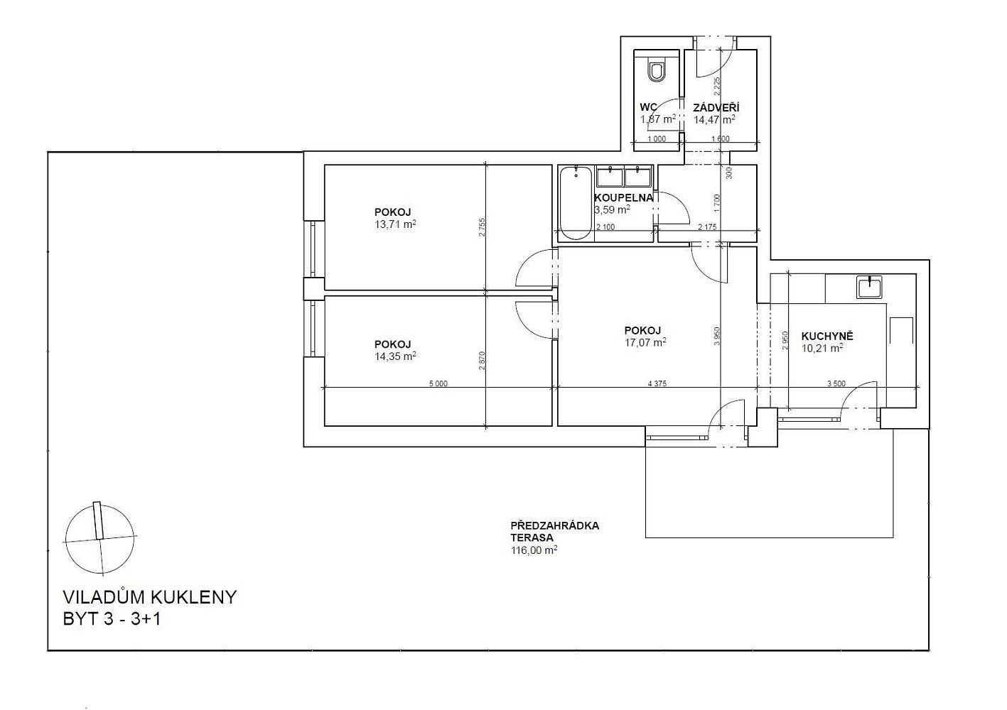 3+1, Hradec Králové - Kukleny, Královéhradecký kraj, 188 m² - 2