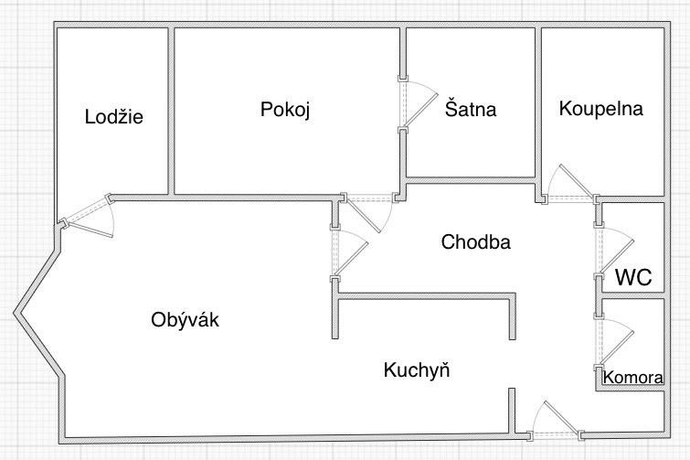 Byt 2+kk · 60 m² · U kříže, Praha - 3