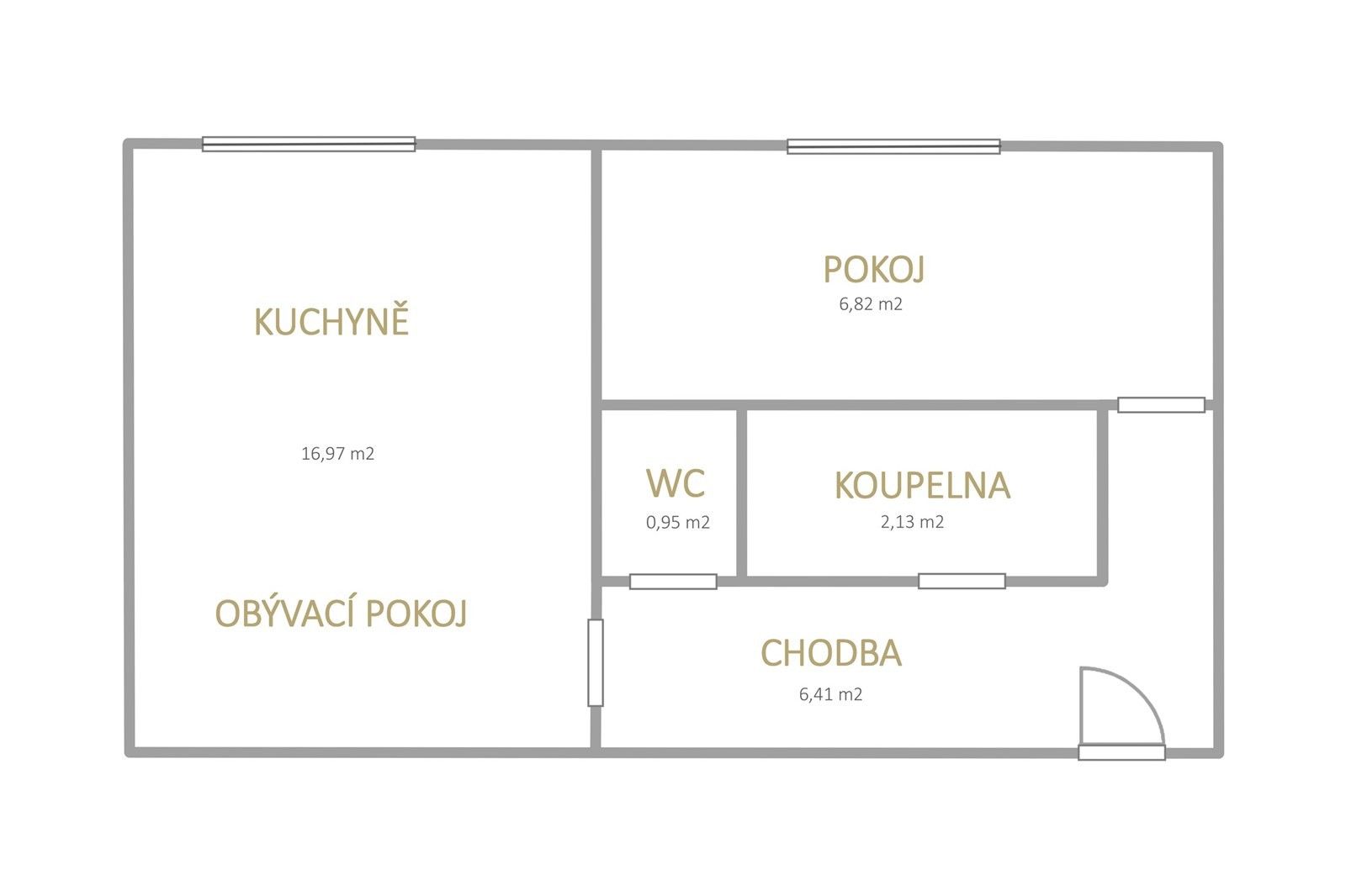 Byt 2+kk · 34 m² · Jaroslava Vrchlického 2795, Most - 2