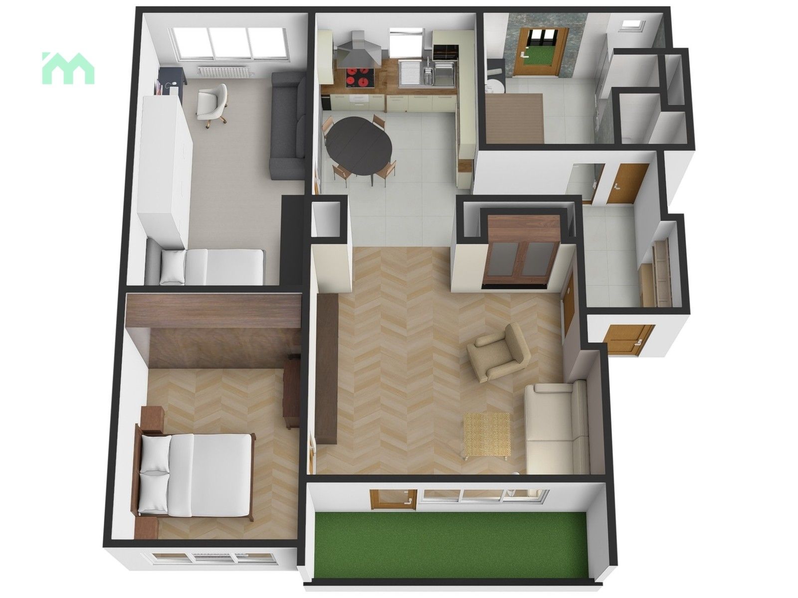 Pronájem byt 3+kk - Mervartova, Přerov, 91 m²