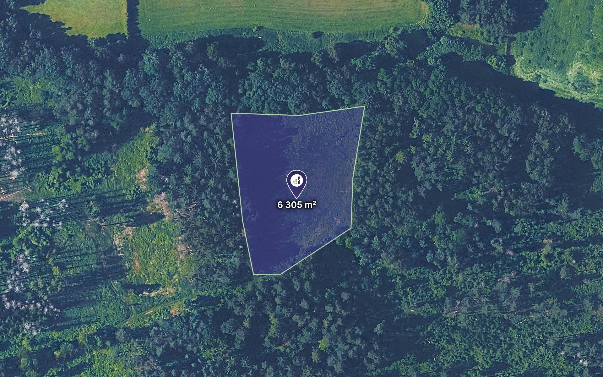 Louka, 6 305 m²