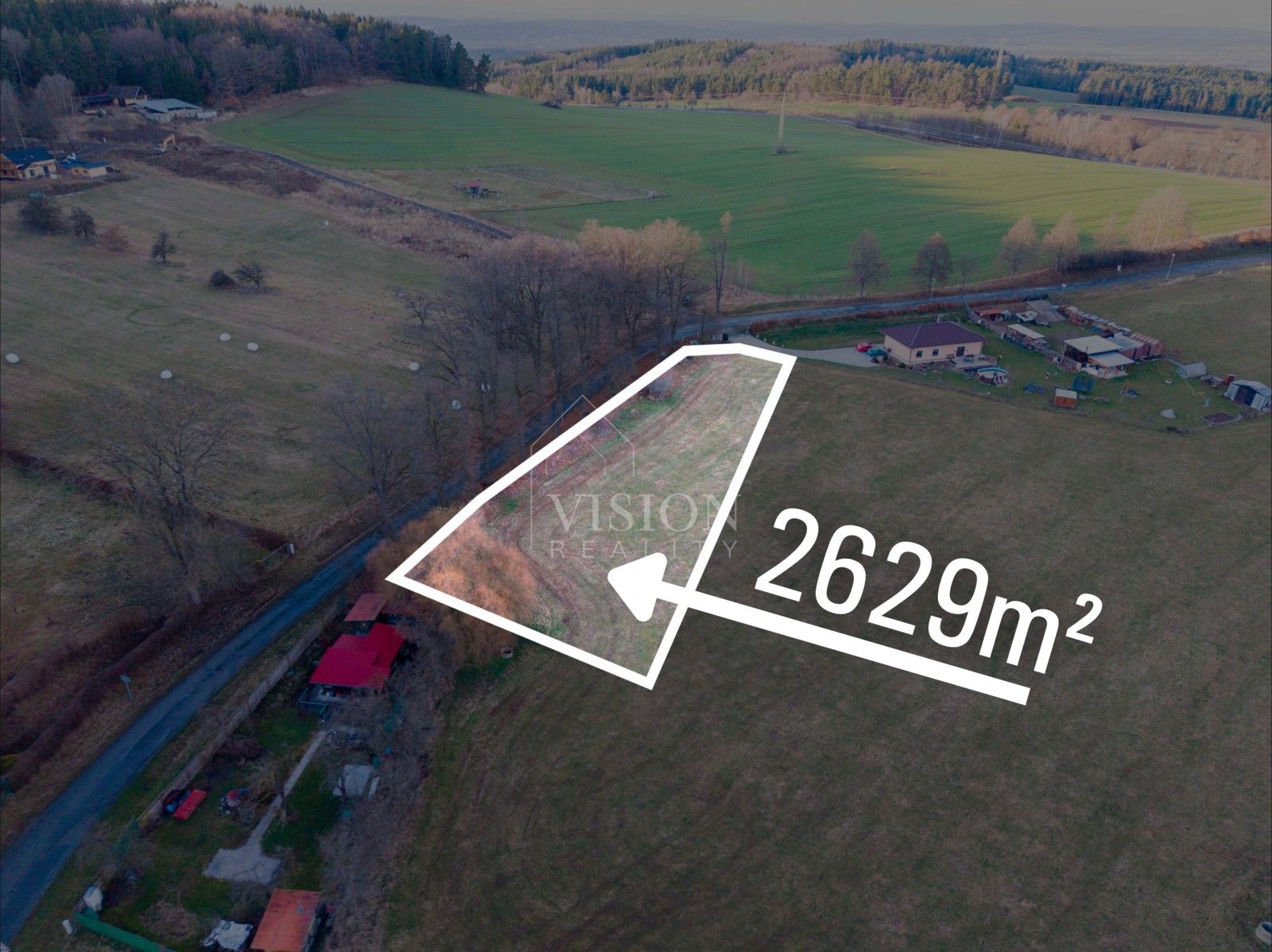 Pozemky pro bydlení, Cehnice, 2 629 m² - 1