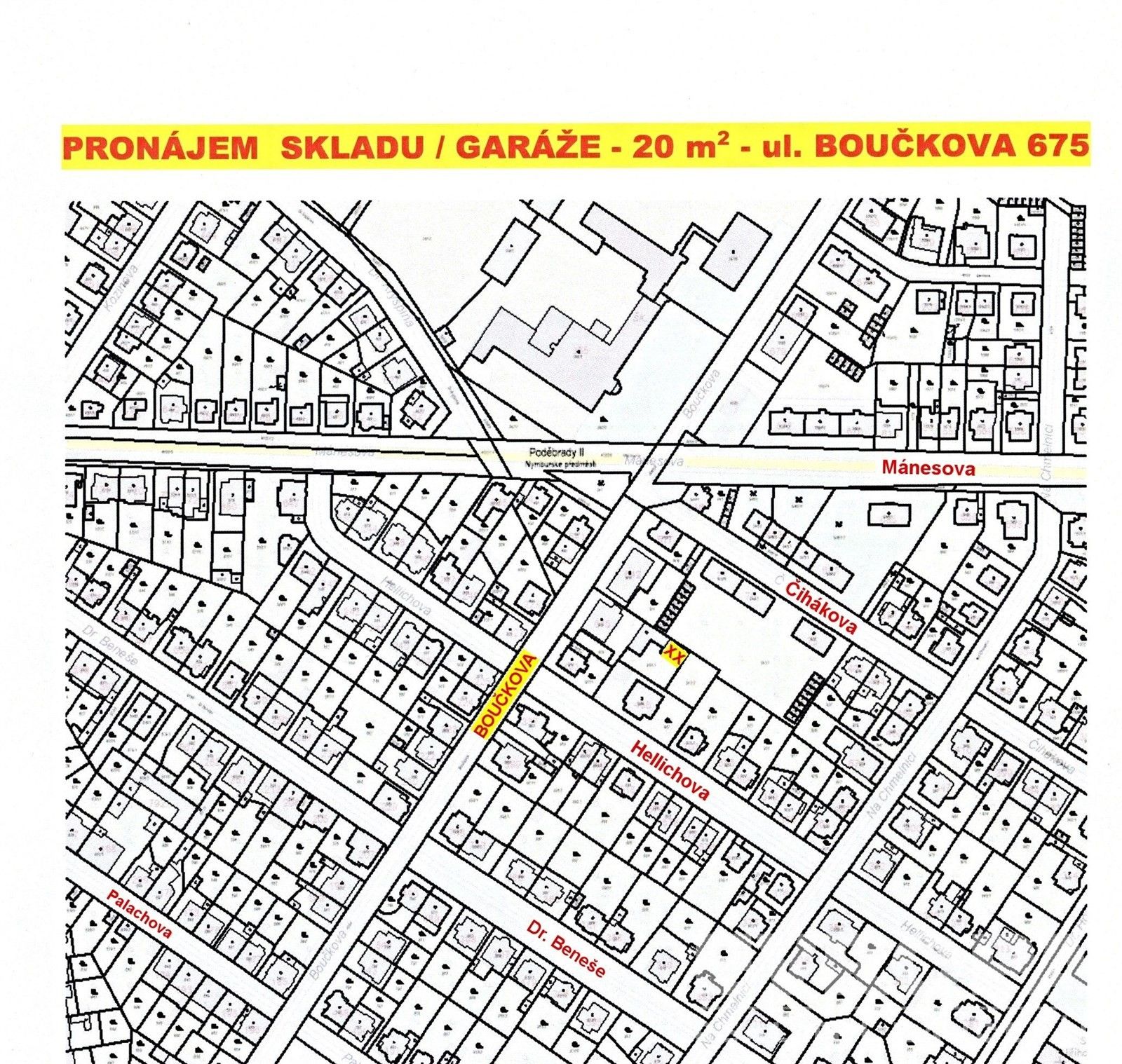 Pronájem komerční - Boučkova, Poděbrady, 20 m²