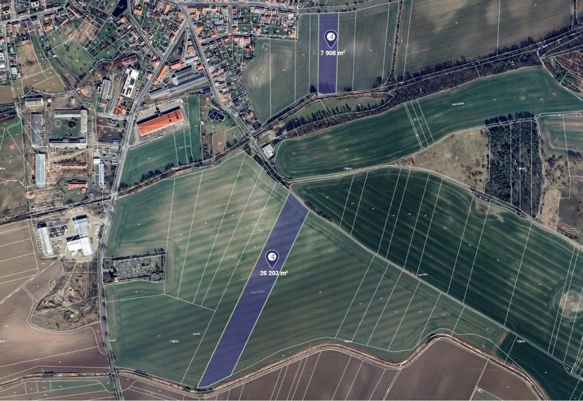 Zemědělské pozemky, Starý Kolín, 14 693 m² - 1