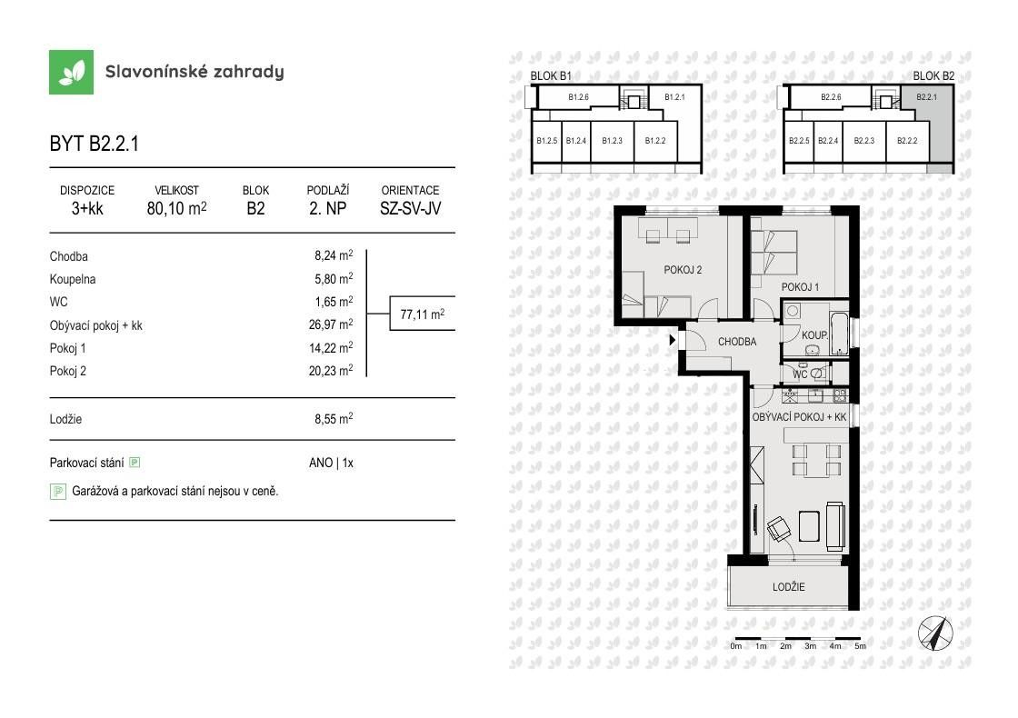Prodej byt 3+kk - Loudova, Olomouc, 80 m²