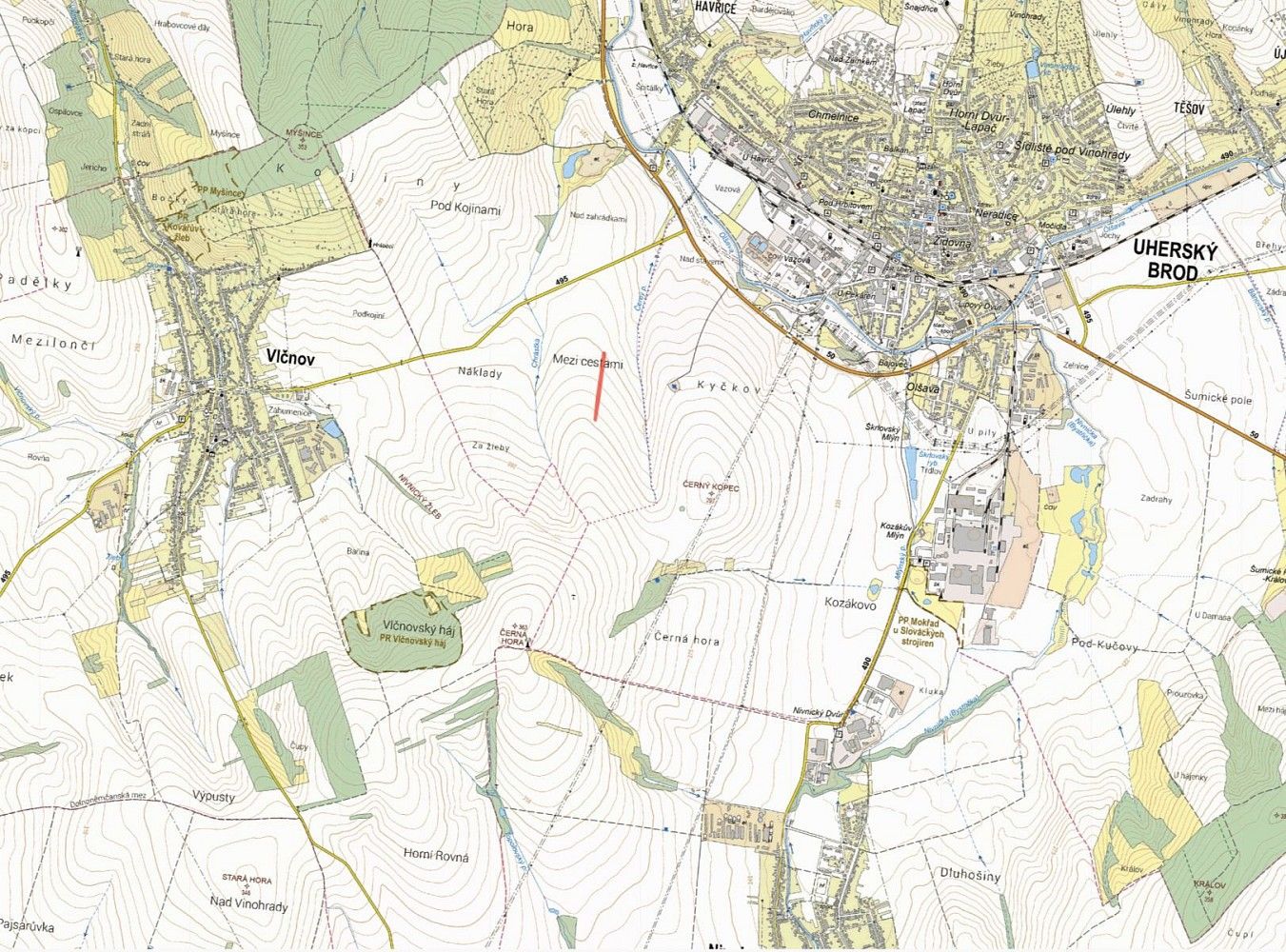 Zemědělské pozemky, Uherský Brod - Havřice, okres Uherské Hradiště, Zlínský kraj - 2
