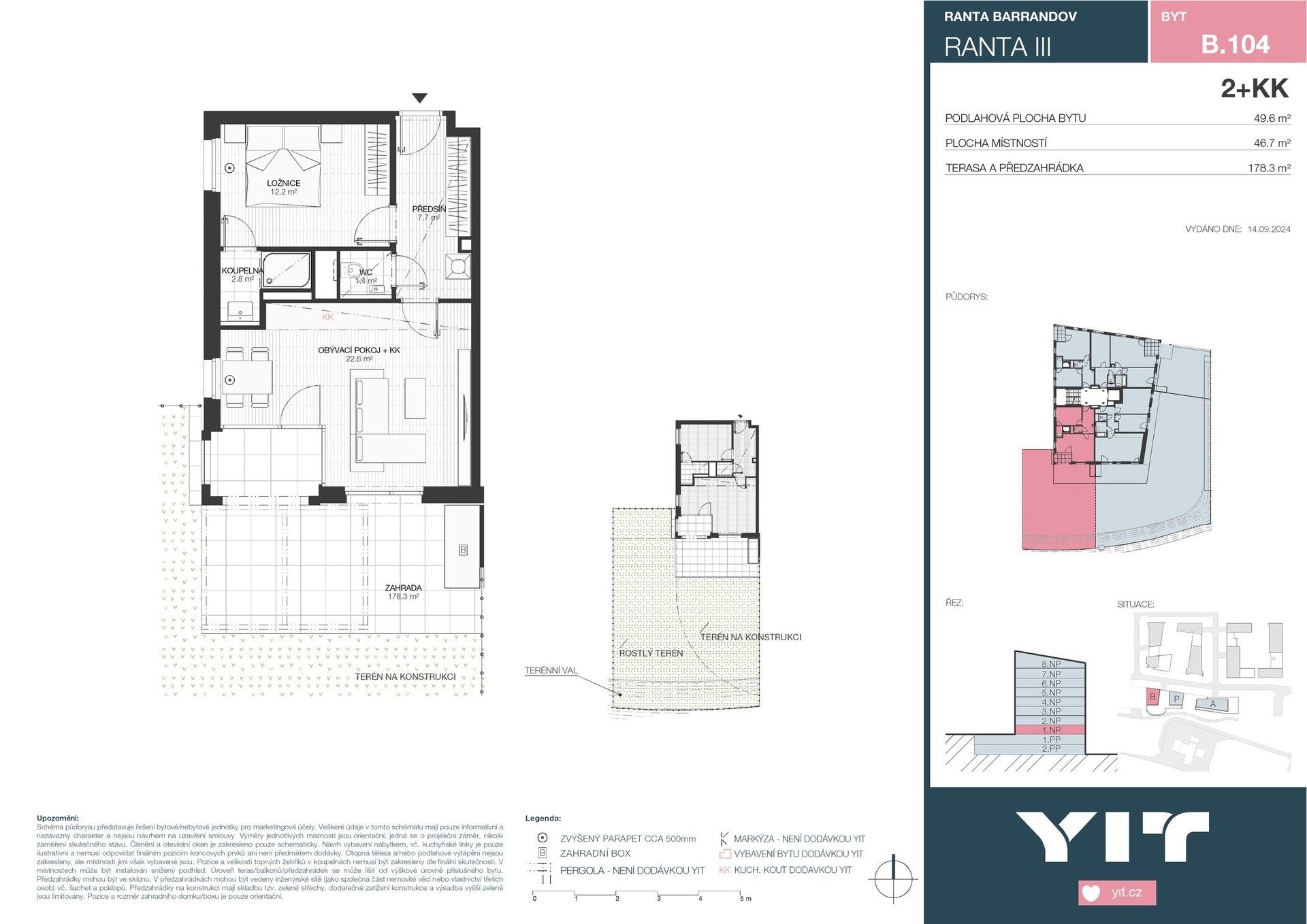 Prodej byt 2+kk - Wassermannova, Praha, 47 m²