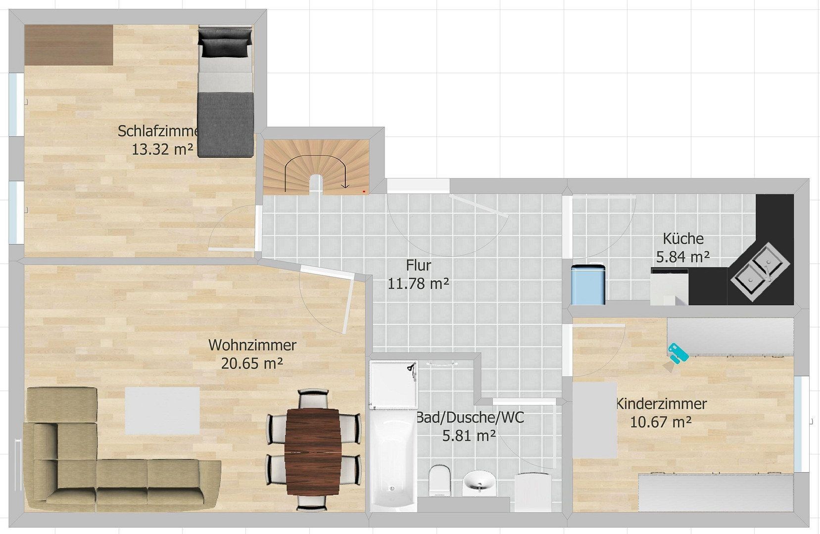 4+1, Erding Erding Bayern 85435, 95 m² - 1