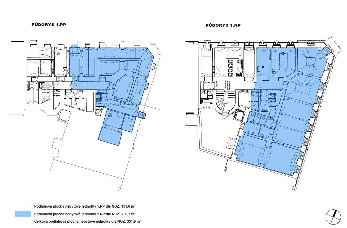 Obchodní prostory, Záhřebská, Praha - Vinohrady, 331 m² - 2