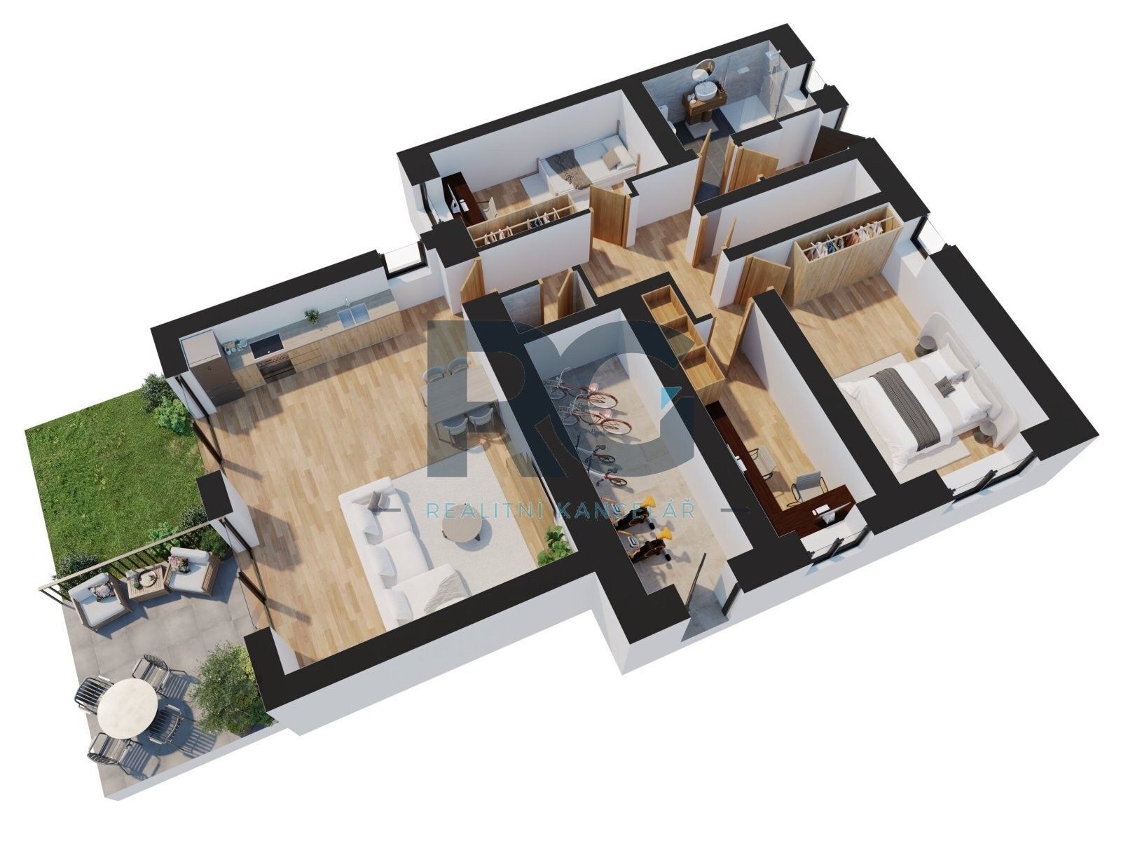 4+kk, Velešínská 405, Praha Letňany, 153 m² - 2