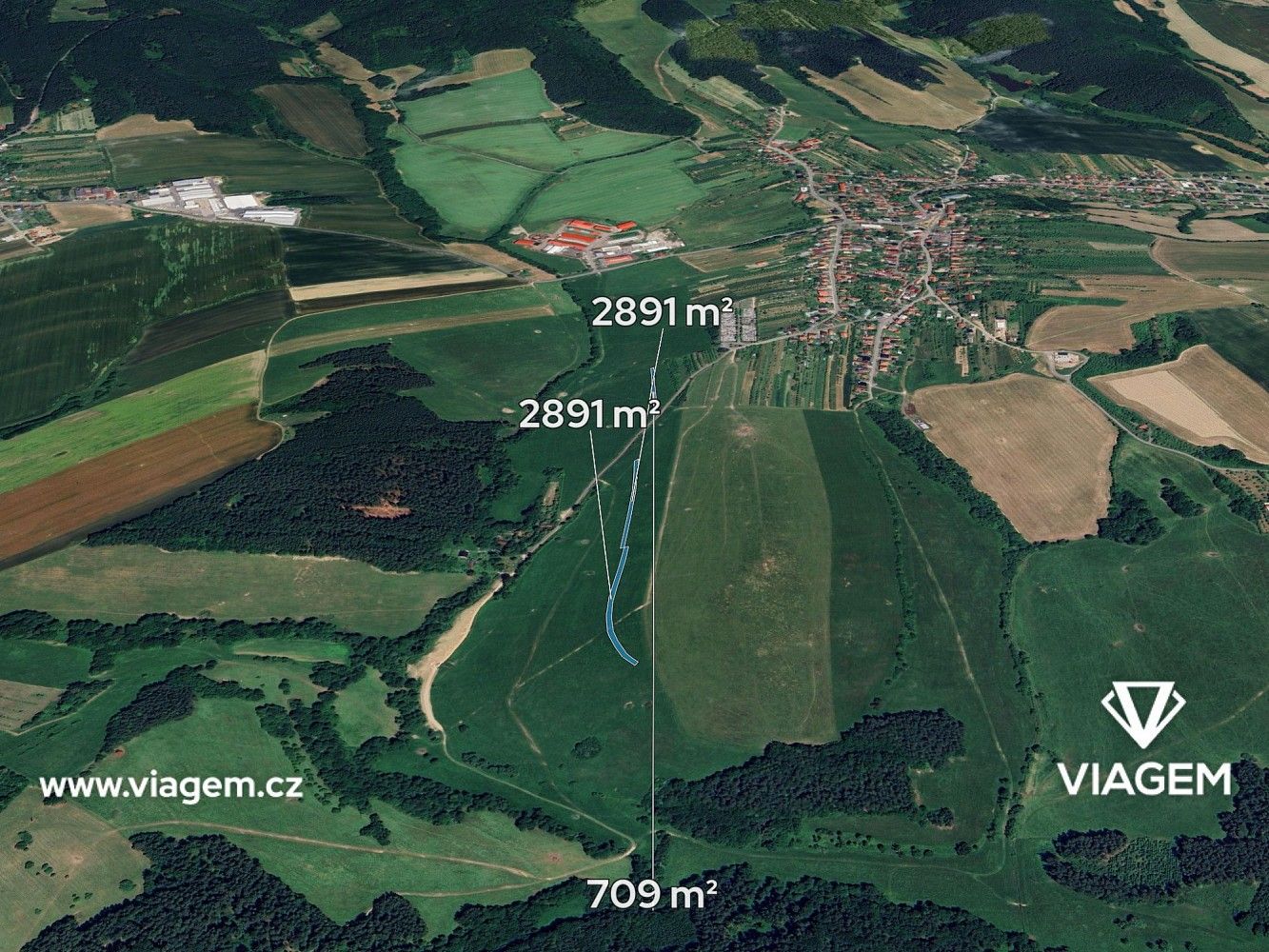 Zemědělské pozemky, Újezd, okres Zlín, Zlínský kraj