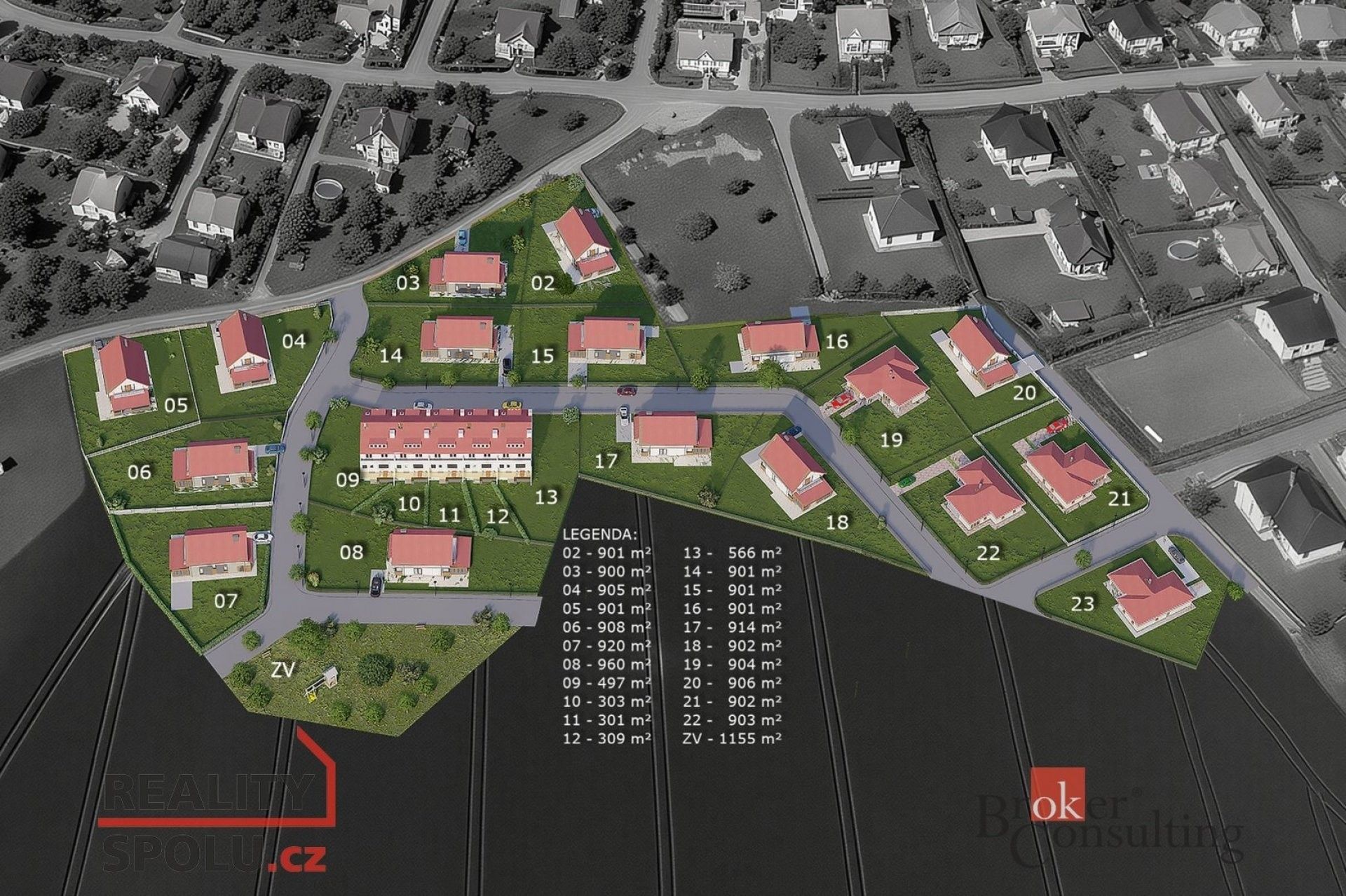 Prodej pozemek pro bydlení - Tomice II, Olbramovice, 21 659 m²