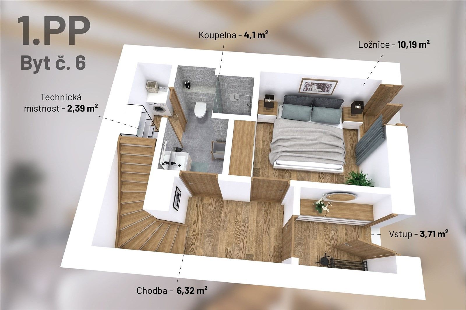 Byt 2+kk · 51 m² · Revoluční 1216, Jablonec nad Nisou - 4