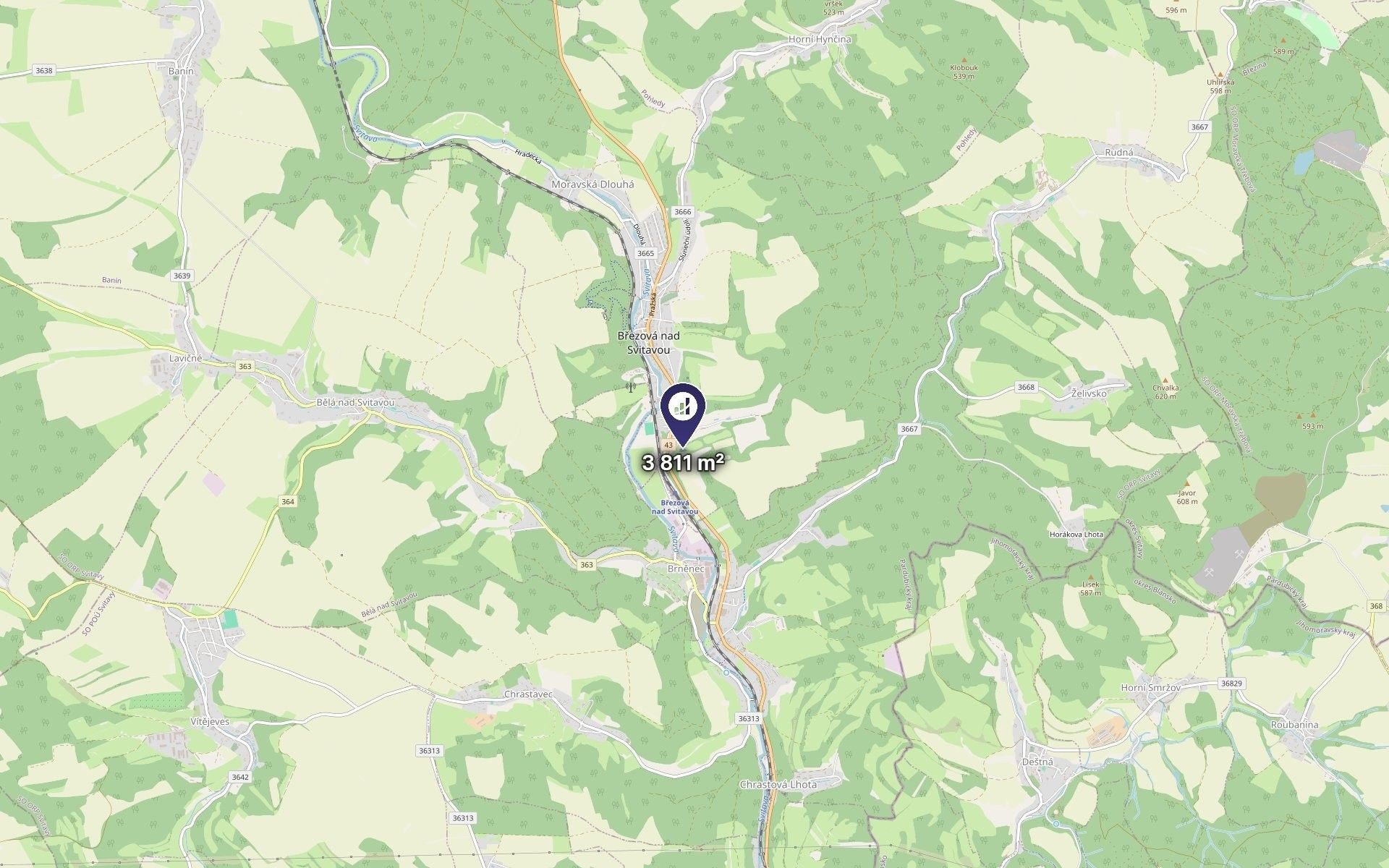 Louka · 3 811 m² · Březová nad Svitavou - 3