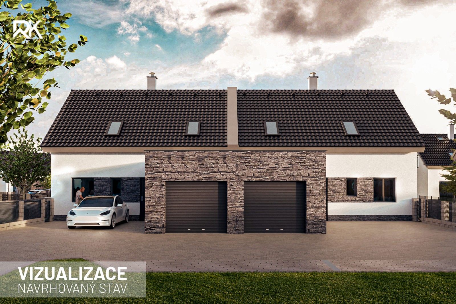 Rodinné domy, K zastávce, Veltruby, 153 m²