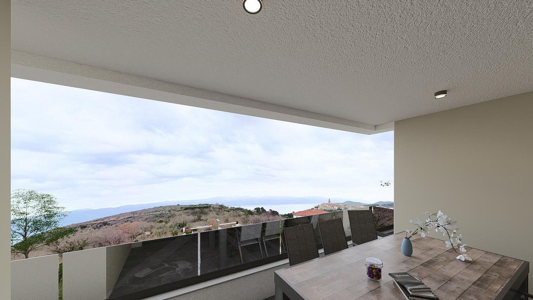 4+kk, Vrbnik, Primorsko-goranska zupanija, Chorvatsko, 100 m² - 1