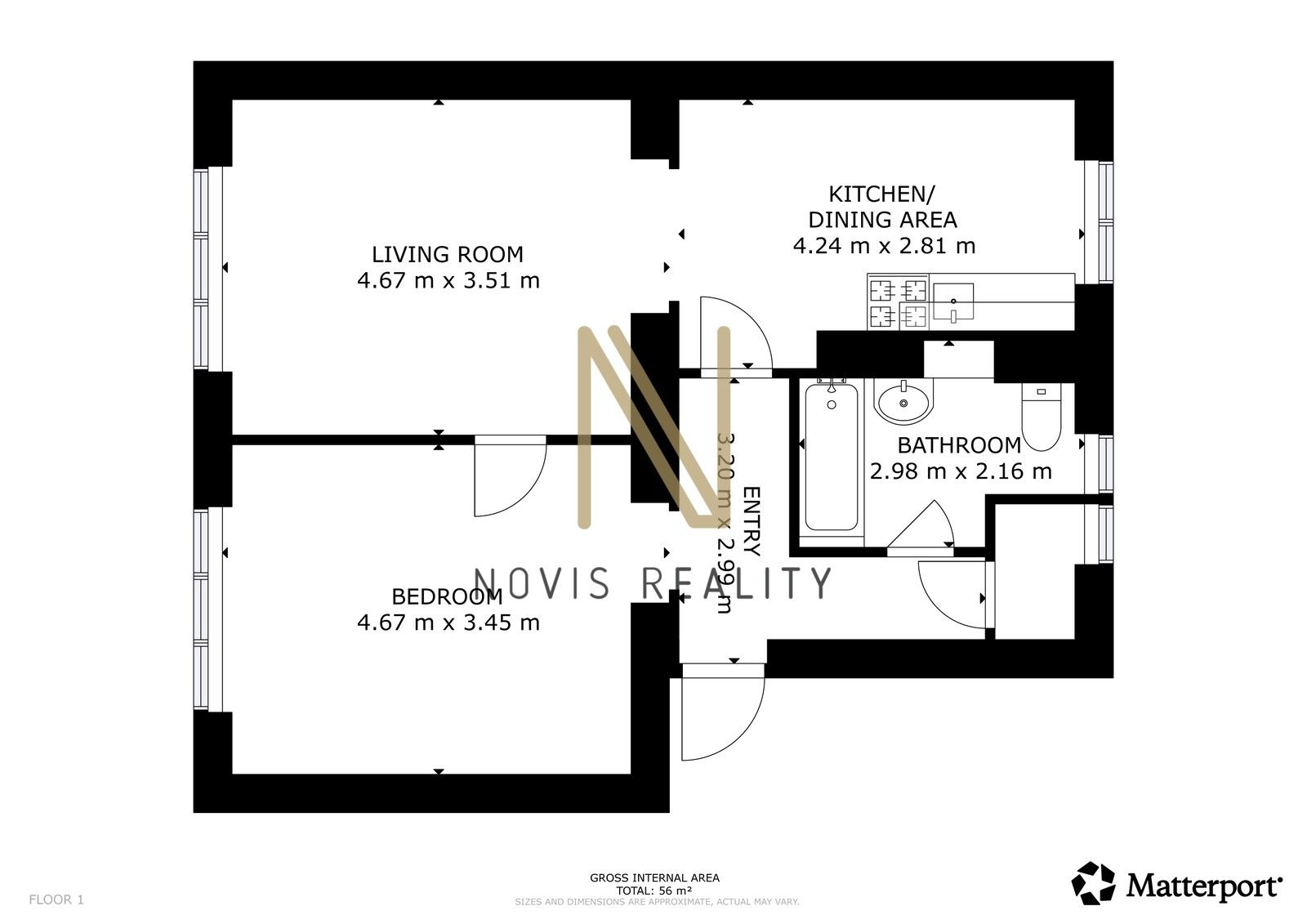 Byt 2+1 · 56 m² · Revoluční 598, Volary - 3