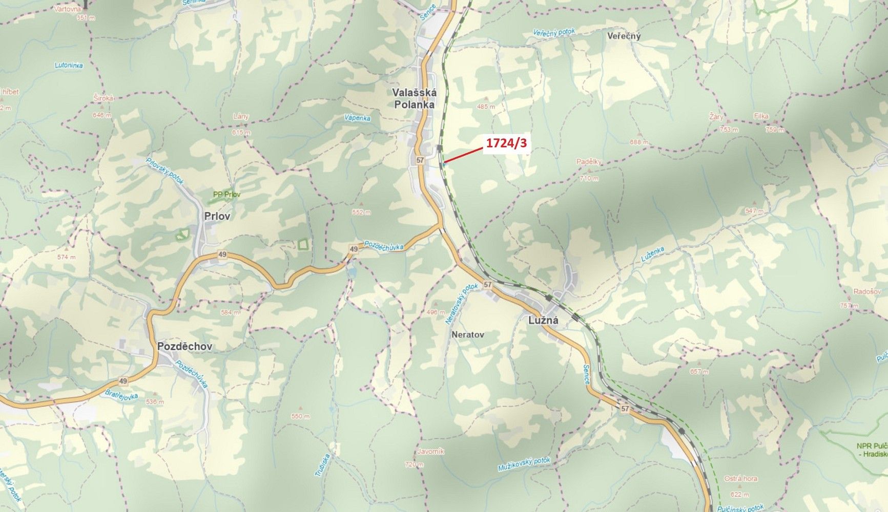 Zahrada, 921 m²