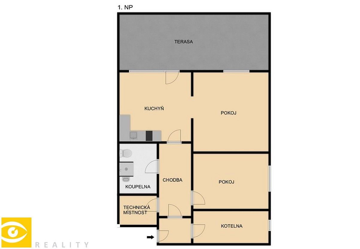 Byt 2+1 · 70 m² · Železná Ruda - Alžbětín, okres Klatovy, Plzeňský kraj - 3