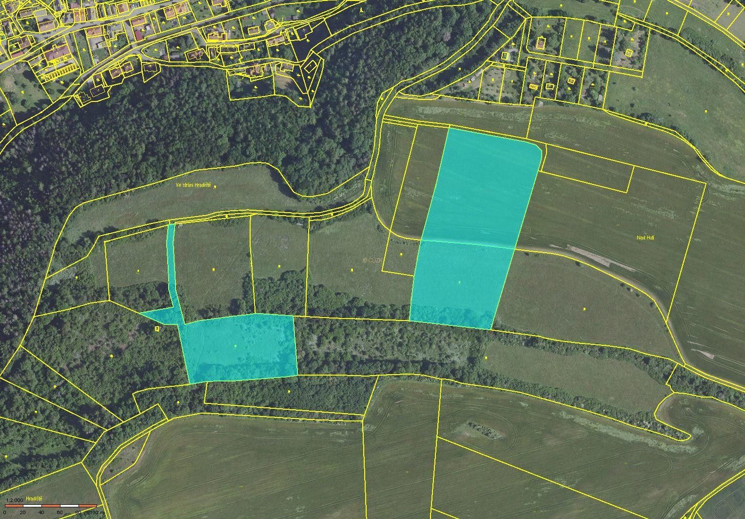 Louky, Stradonice, Nižbor, 30 487 m² - 1