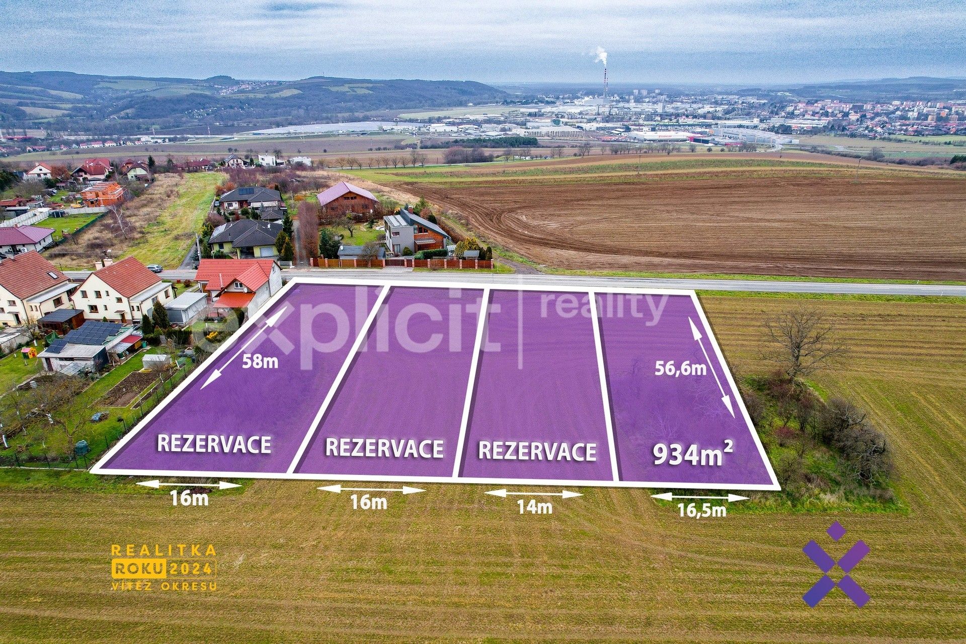 Pozemky pro bydlení, Pohořelice, 934 m²