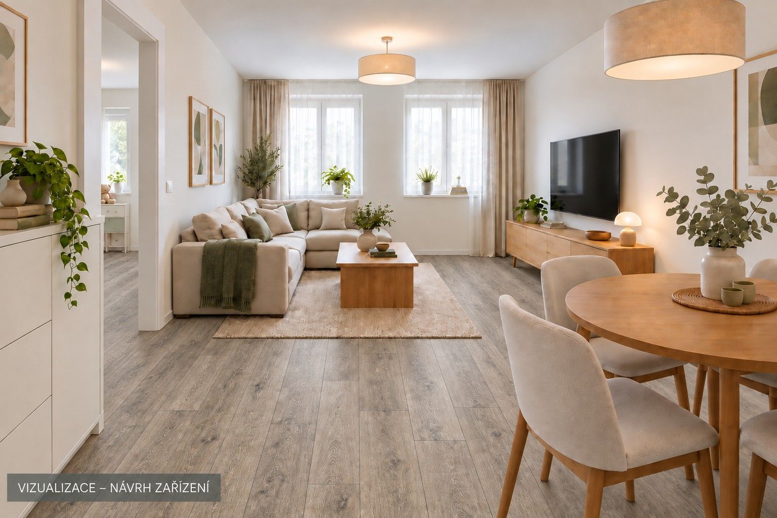 Byt 2+1, 58 m²