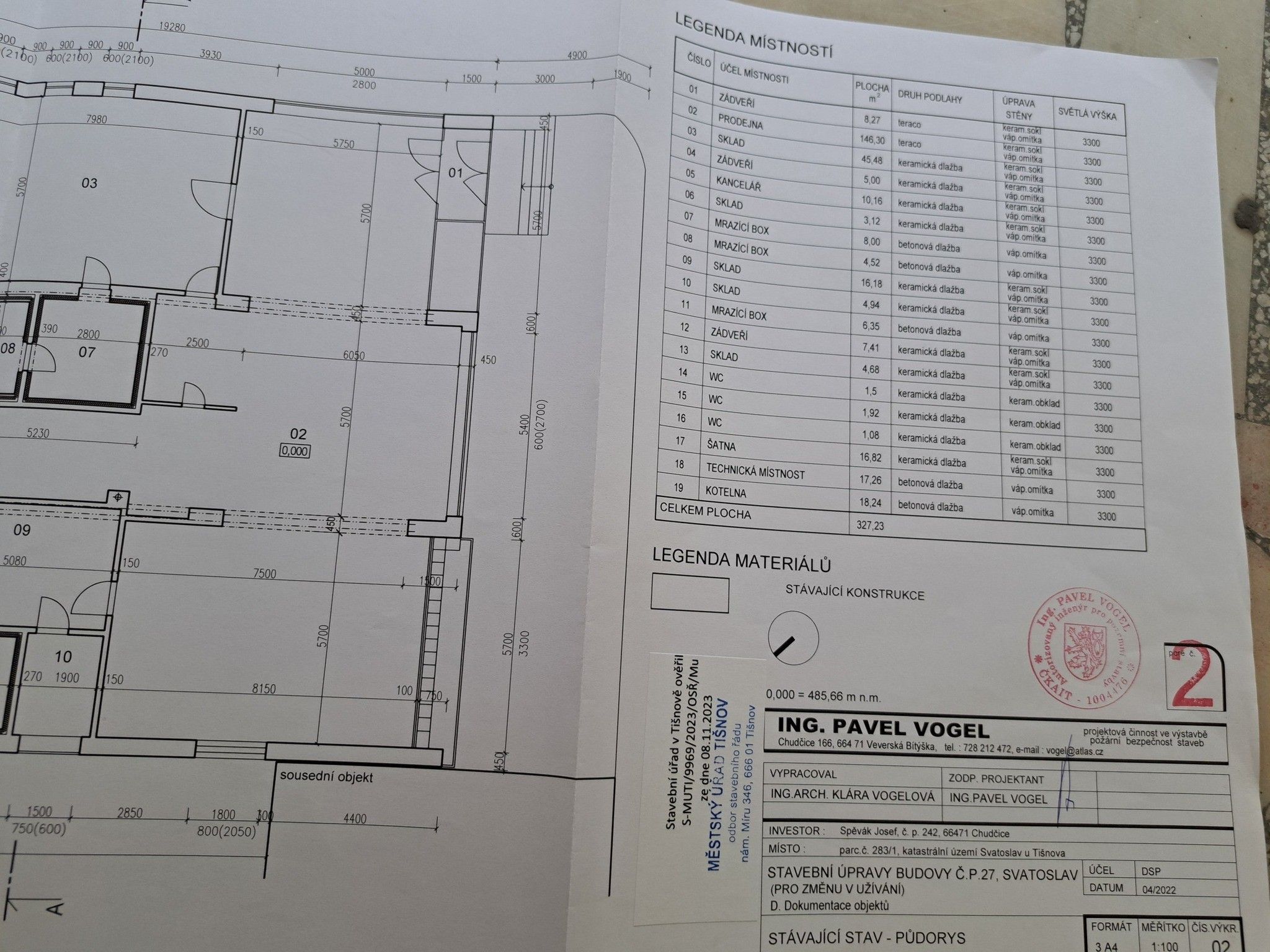 Pronájem výrobní prostory - Svatoslav, 430 m²