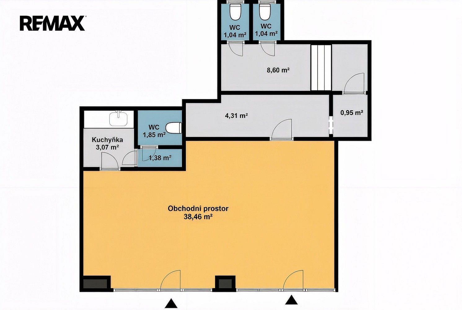 Obchodní prostory · 60 m² · Ostrava - Moravská Ostrava, okres Ostrava-město, Moravskoslezský kraj - 3