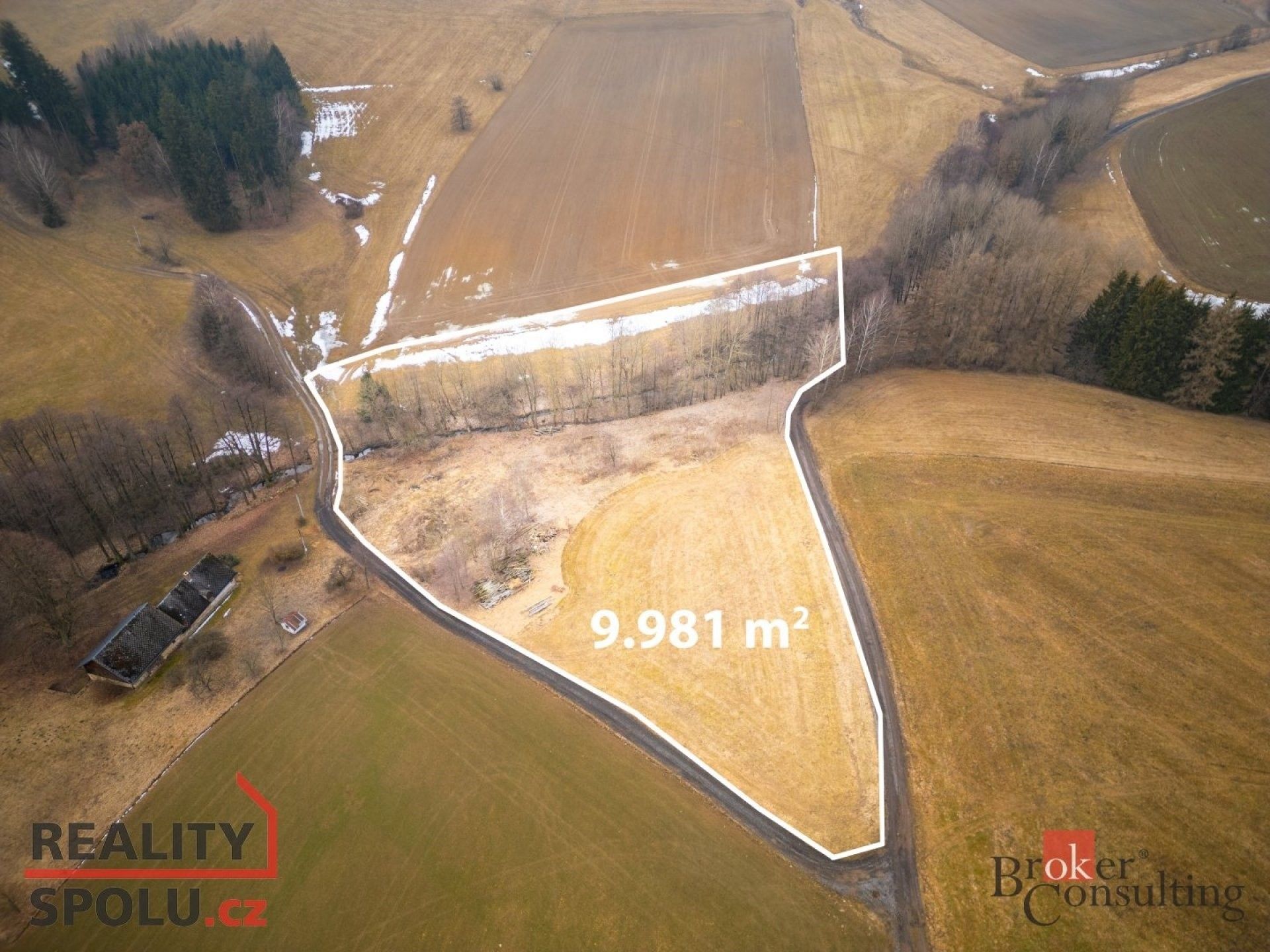 Pozemky pro bydlení, Pěčín, 9 989 m²