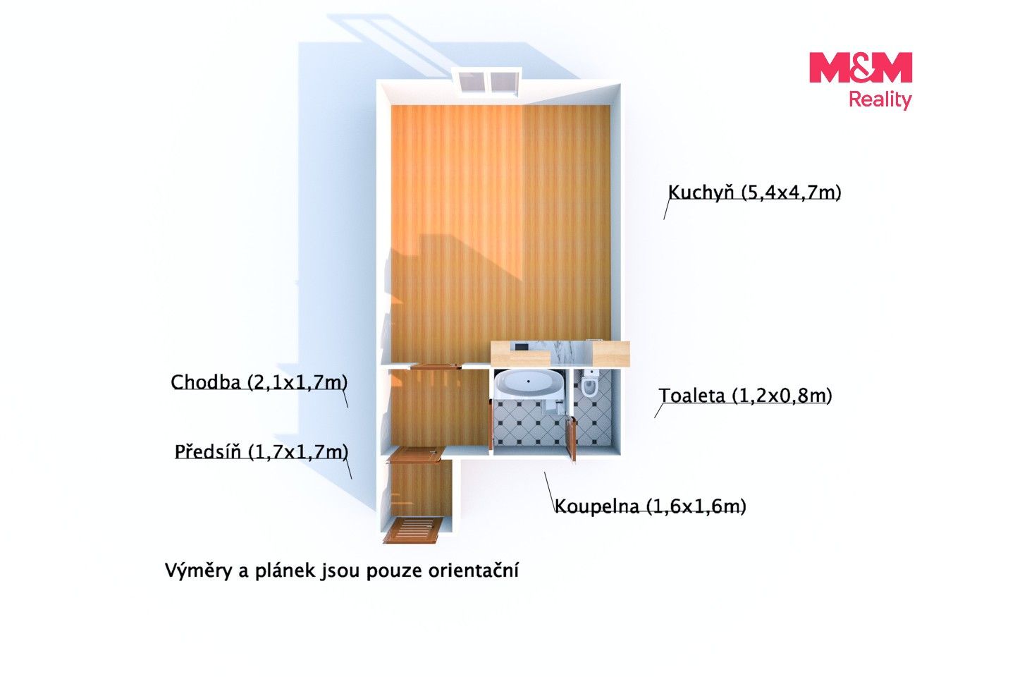 1+kk, Lábkova, Plzeň, 35 m² - 2