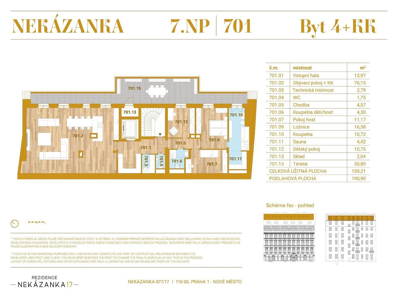 Byt 4+kk · 160 m² · Praha - Nové Město, okres Praha 1, Hlavní město Praha - 3