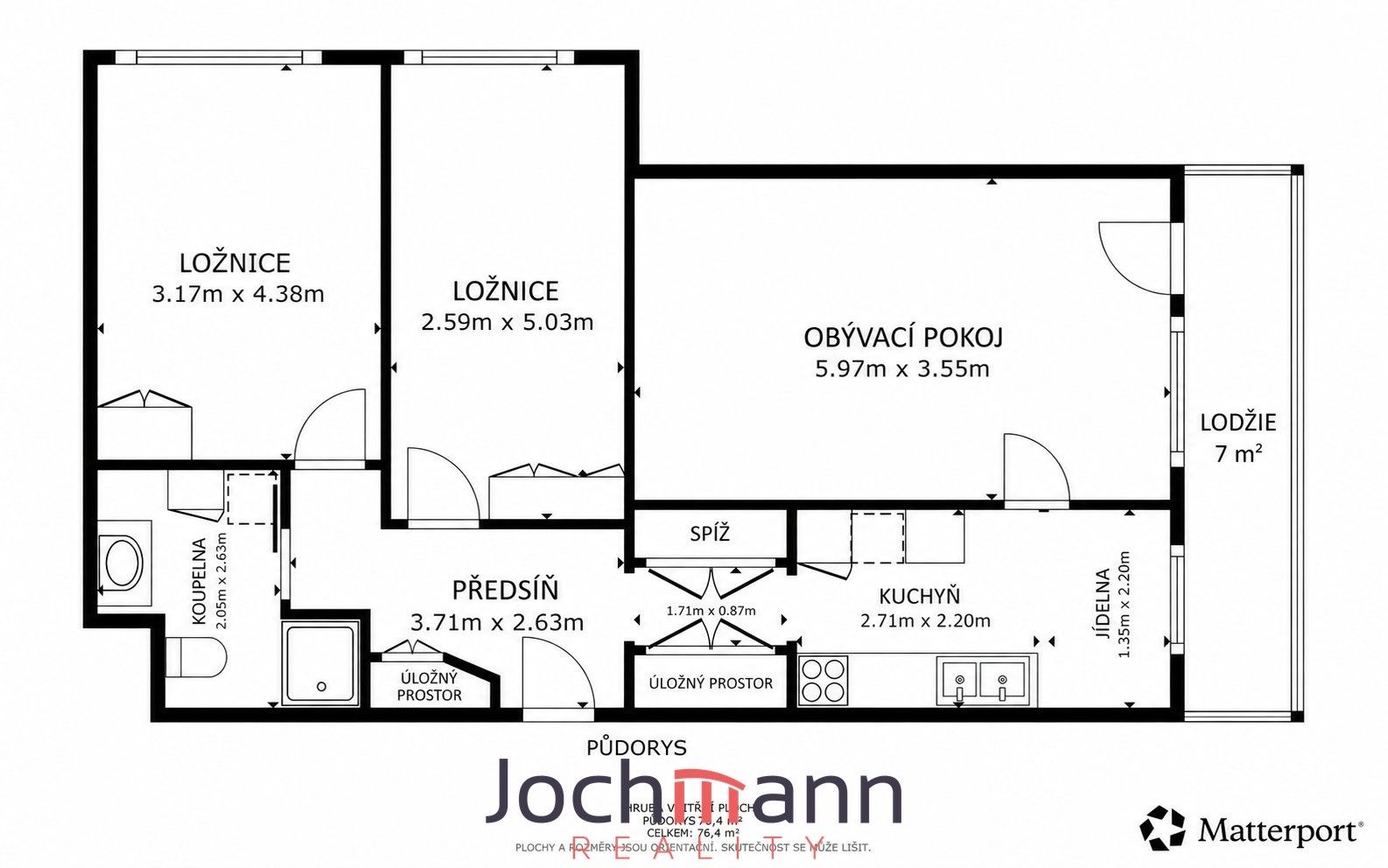 3+1, Španielova, Praha, 75 m² - 2