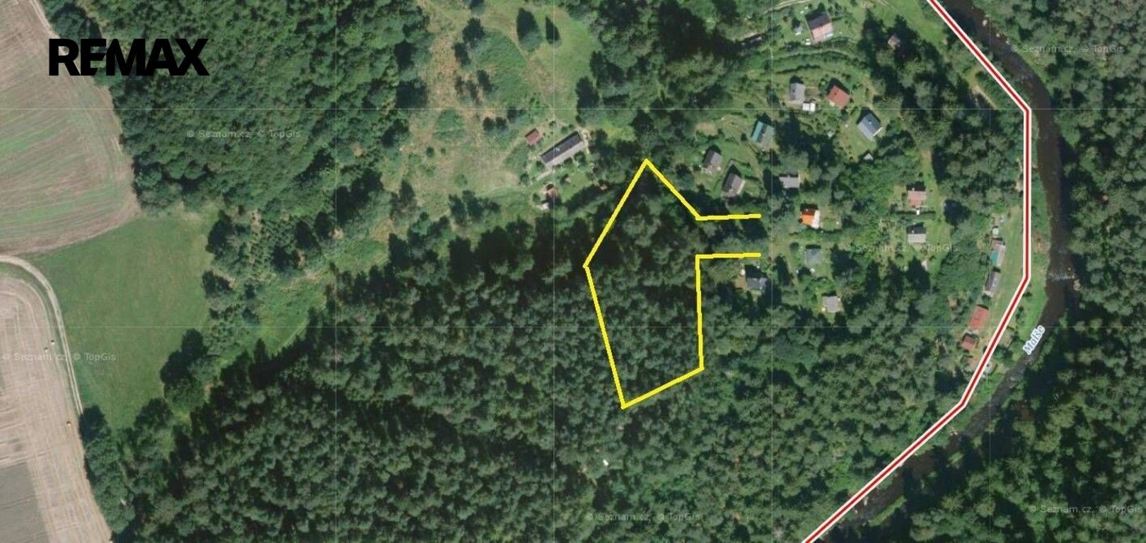 Pozemky pro bydlení, Kaplice, 3 004 m² - 1