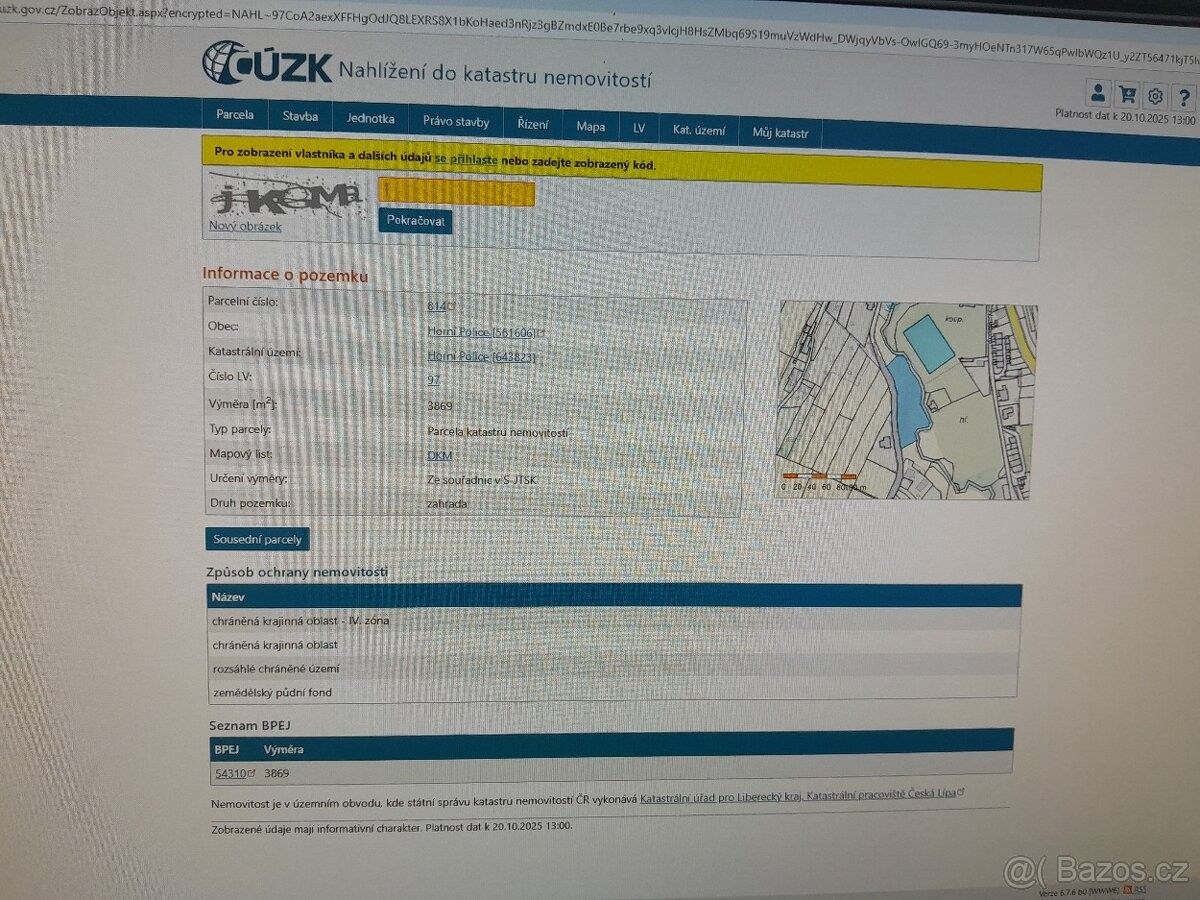 Pozemky pro bydlení, Žandov u České Lípy, 471 07