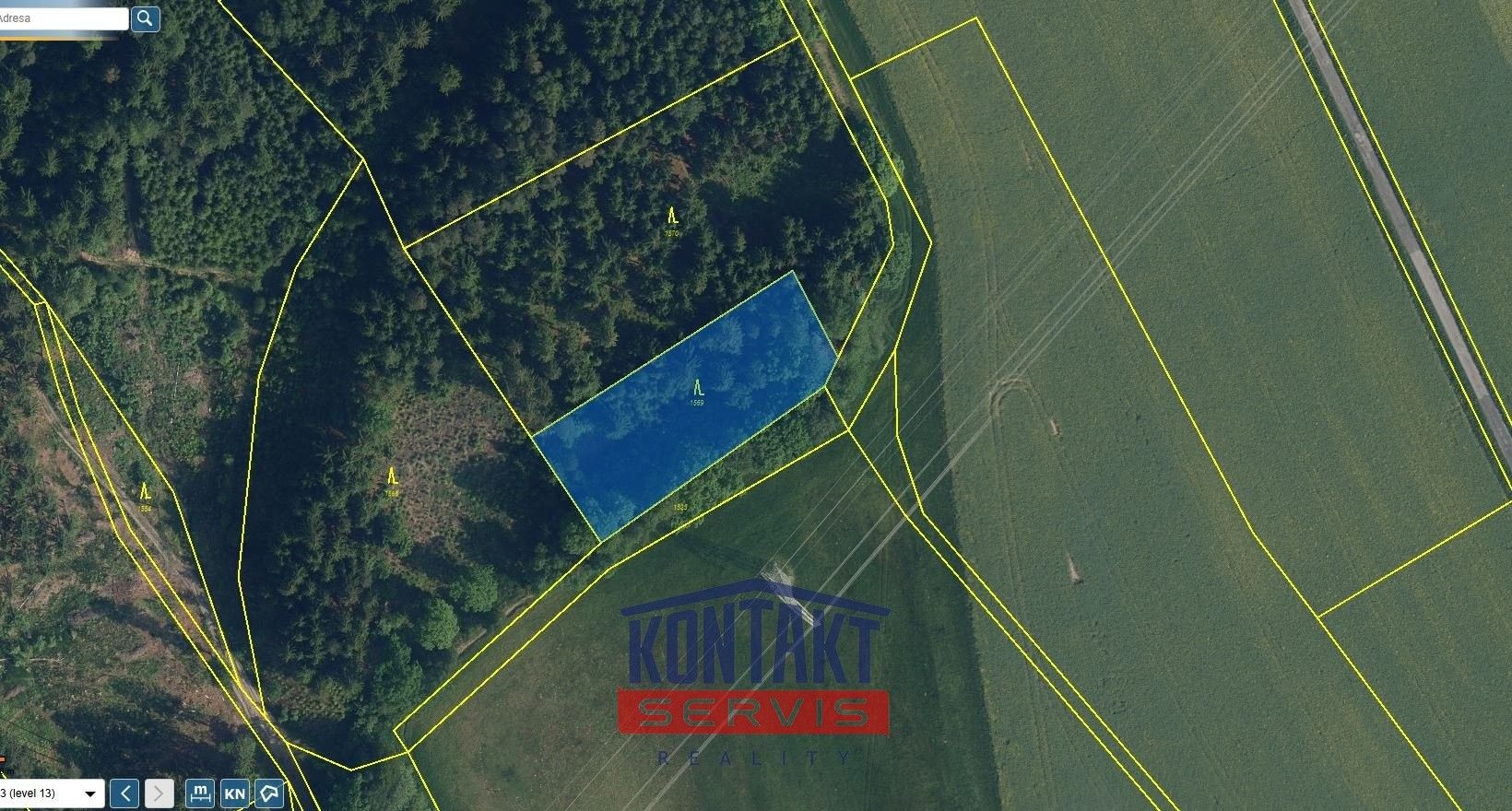 Prodej les - Radostín, Sychrov