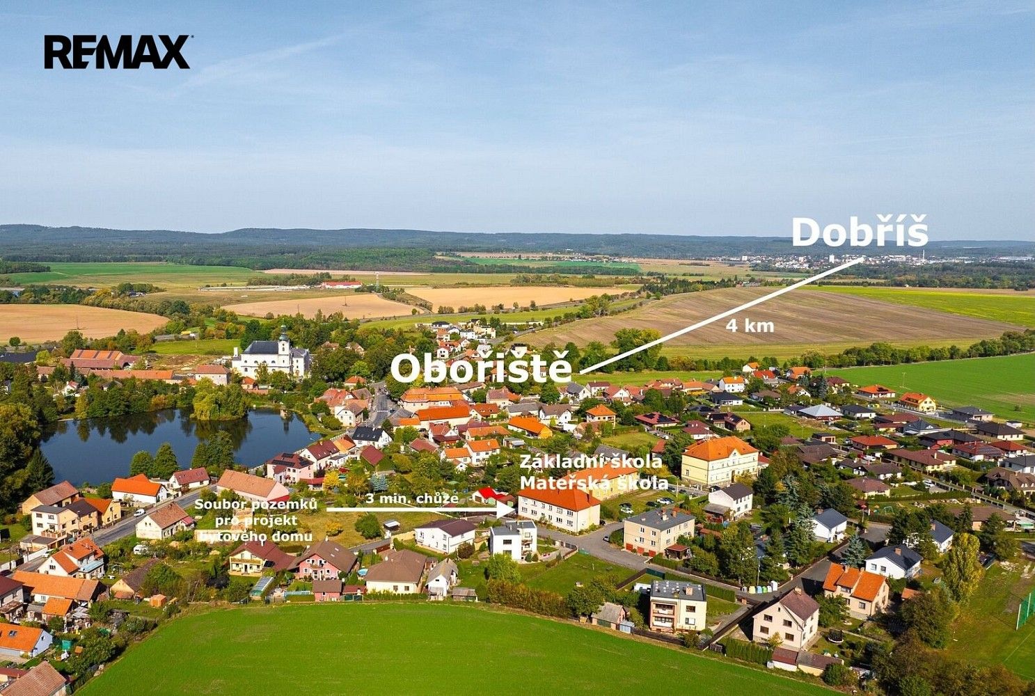 Pozemky pro bydlení, Dobříš, okres Příbram - 2